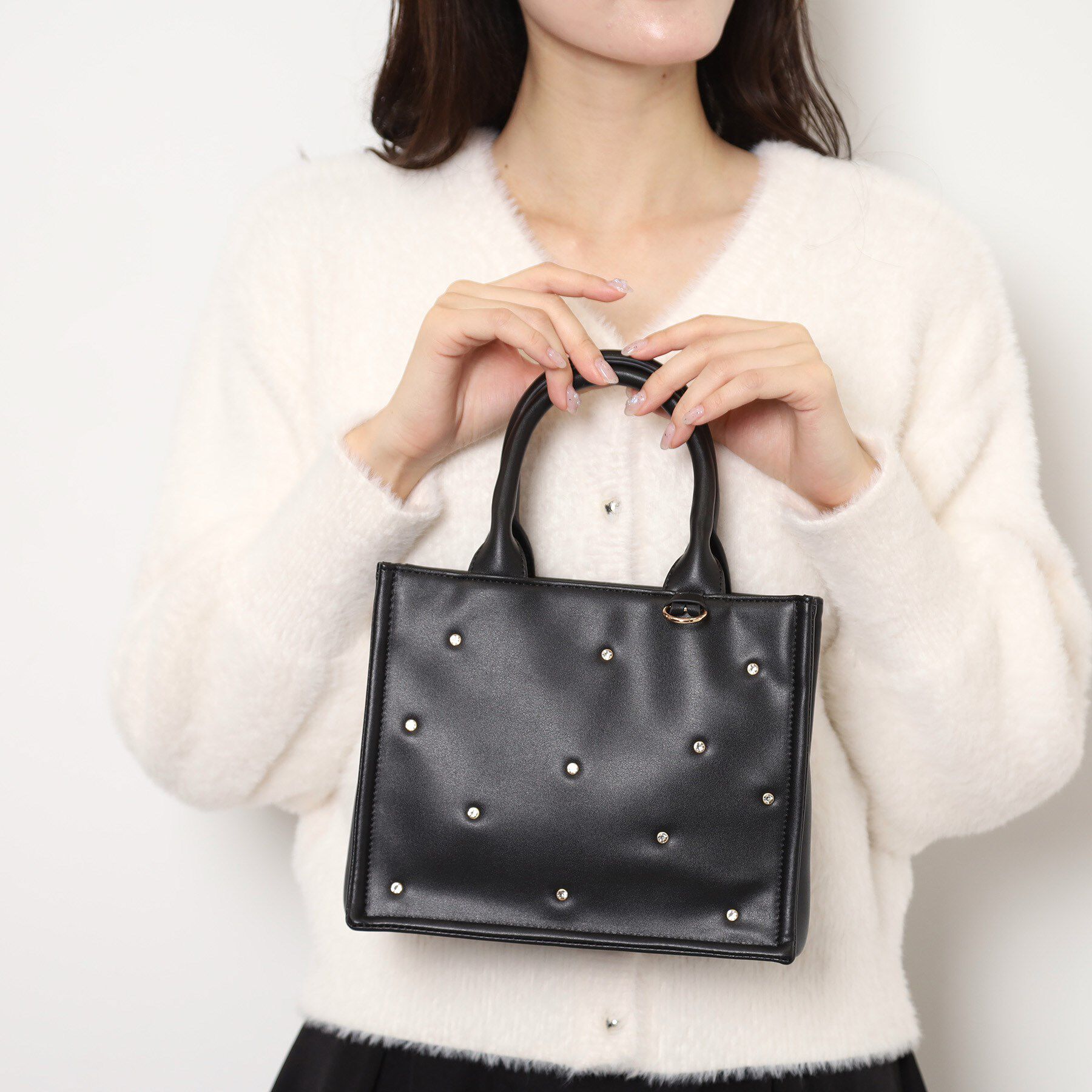 ESPERANZA「2WAYキラキラハンドバッグ」|ハンドバッグ|ブラック(019)