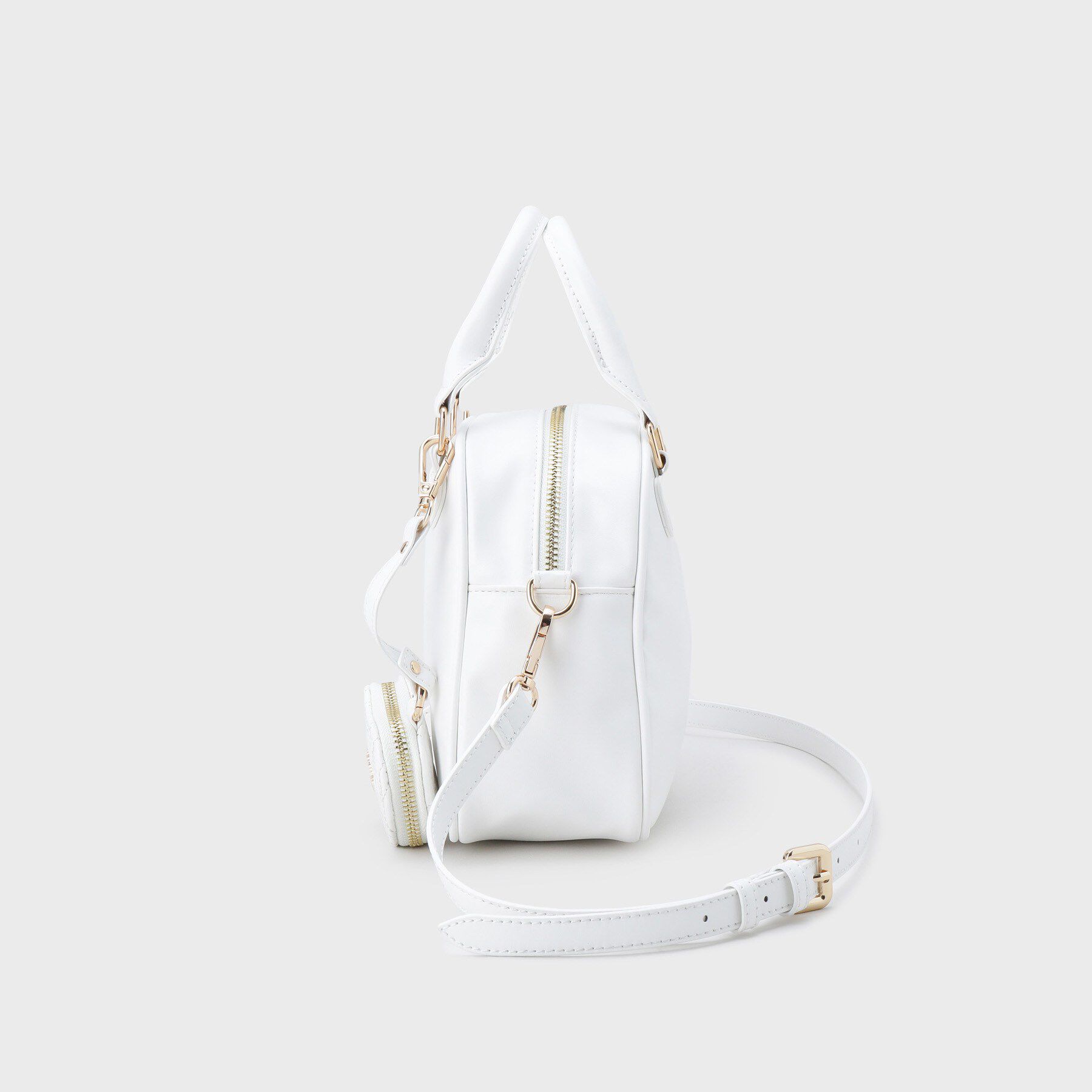 ESPERANZA「ハートチャーム付ミニボストンバッグ」|ショルダー・メッセンジャー|