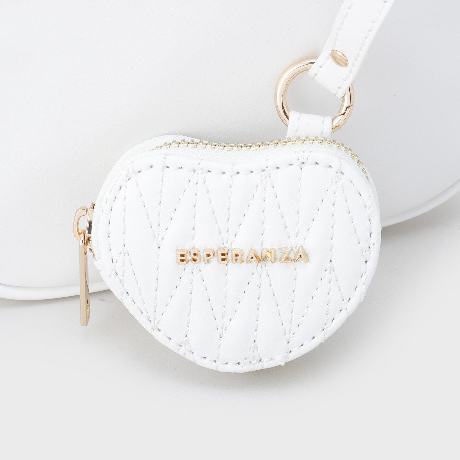 ESPERANZA「ハートチャーム付ミニボストンバッグ」|ショルダー・メッセンジャー|