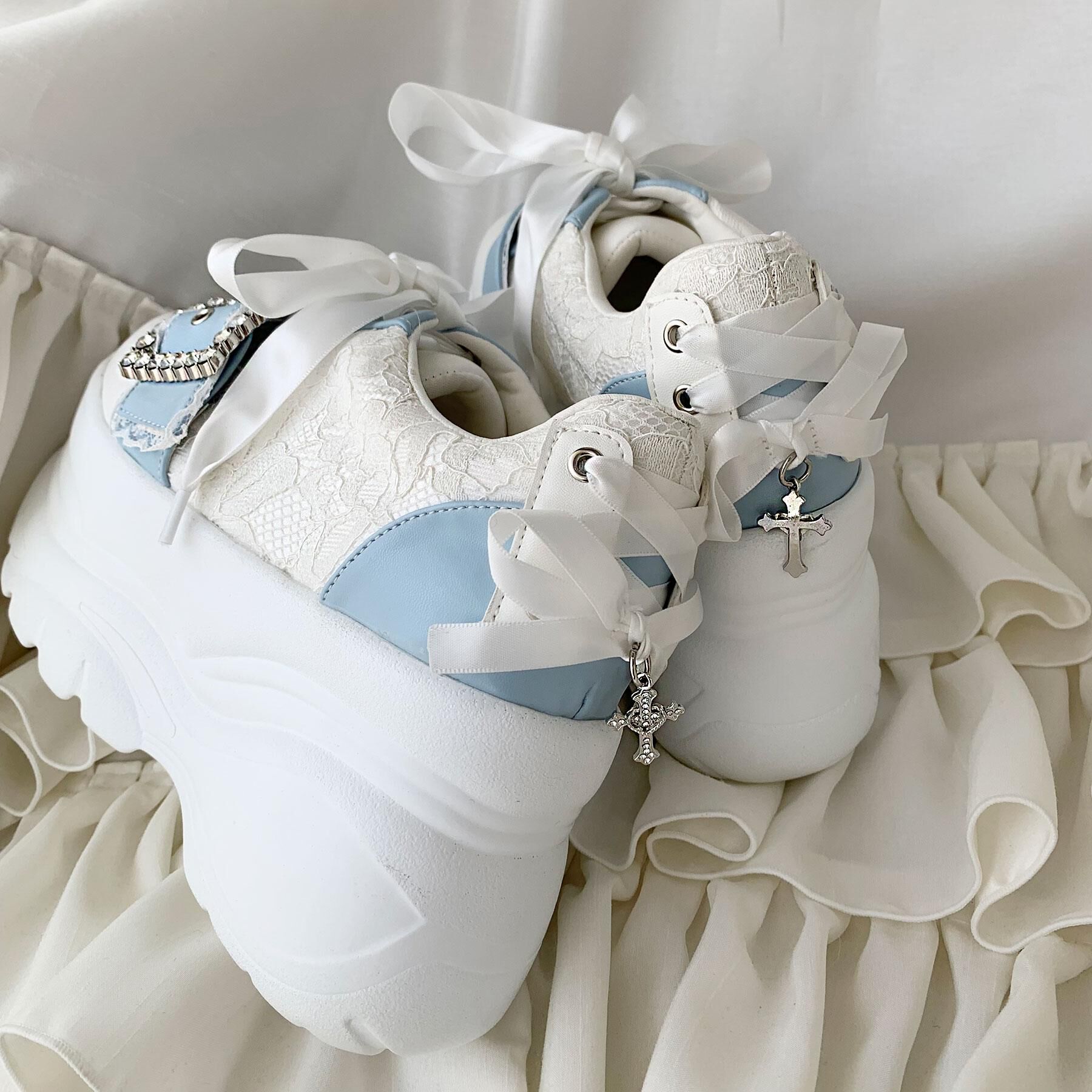 csT&P「夢見る厚底十字架キラキラスニーカー」|スニーカー|