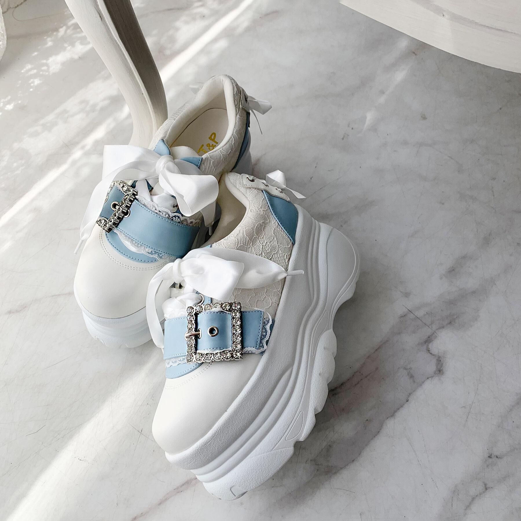 csT&P「夢見る厚底十字架キラキラスニーカー」|スニーカー|