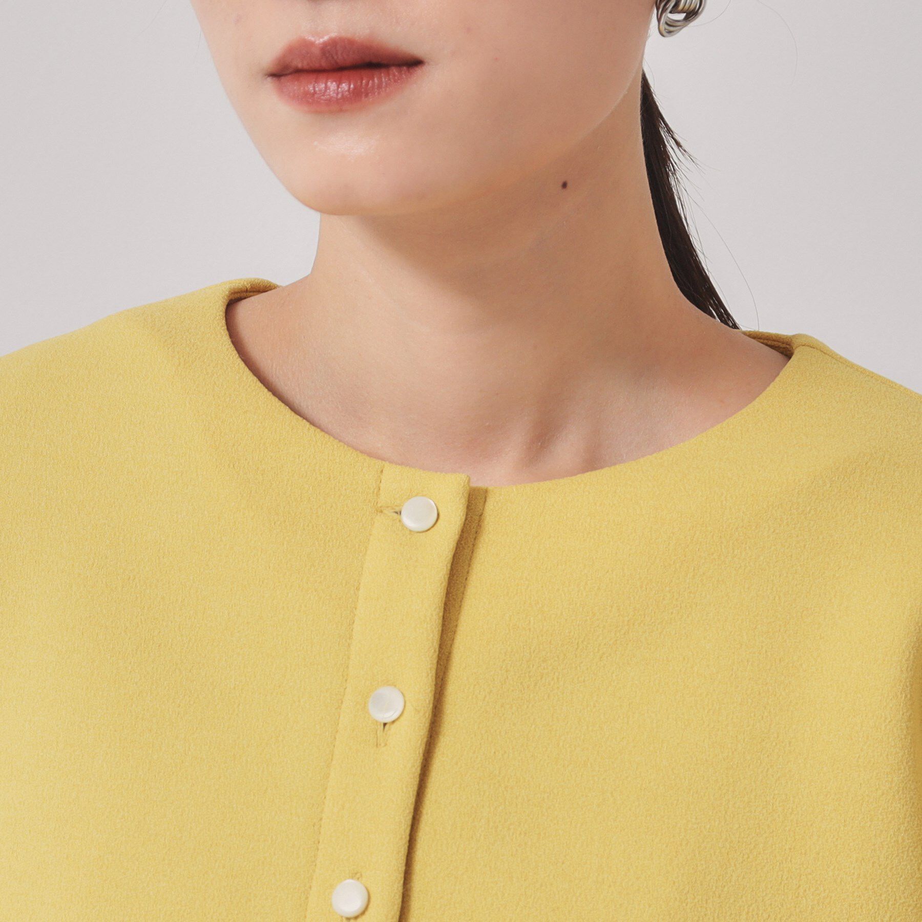 SunaUna「【羽織り】ペプラムブルゾン」|カーディガン|