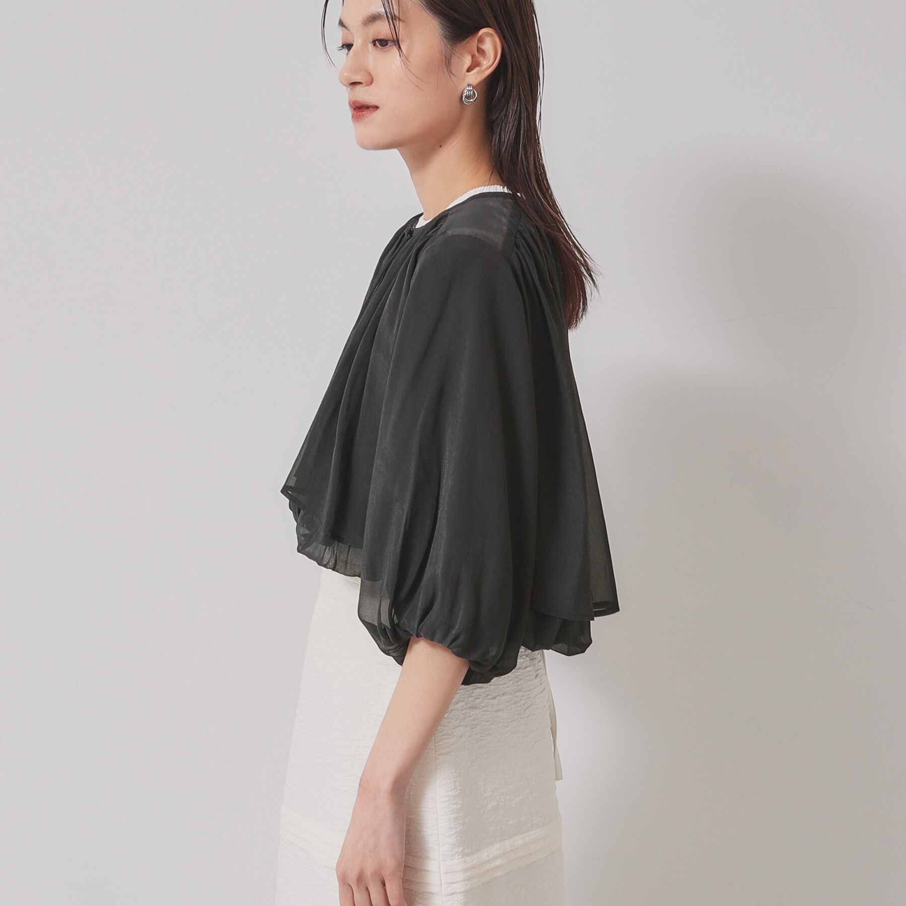 SunaUna「【軽羽織り】クロプトブルゾン」|ブルゾン・スタジャン|