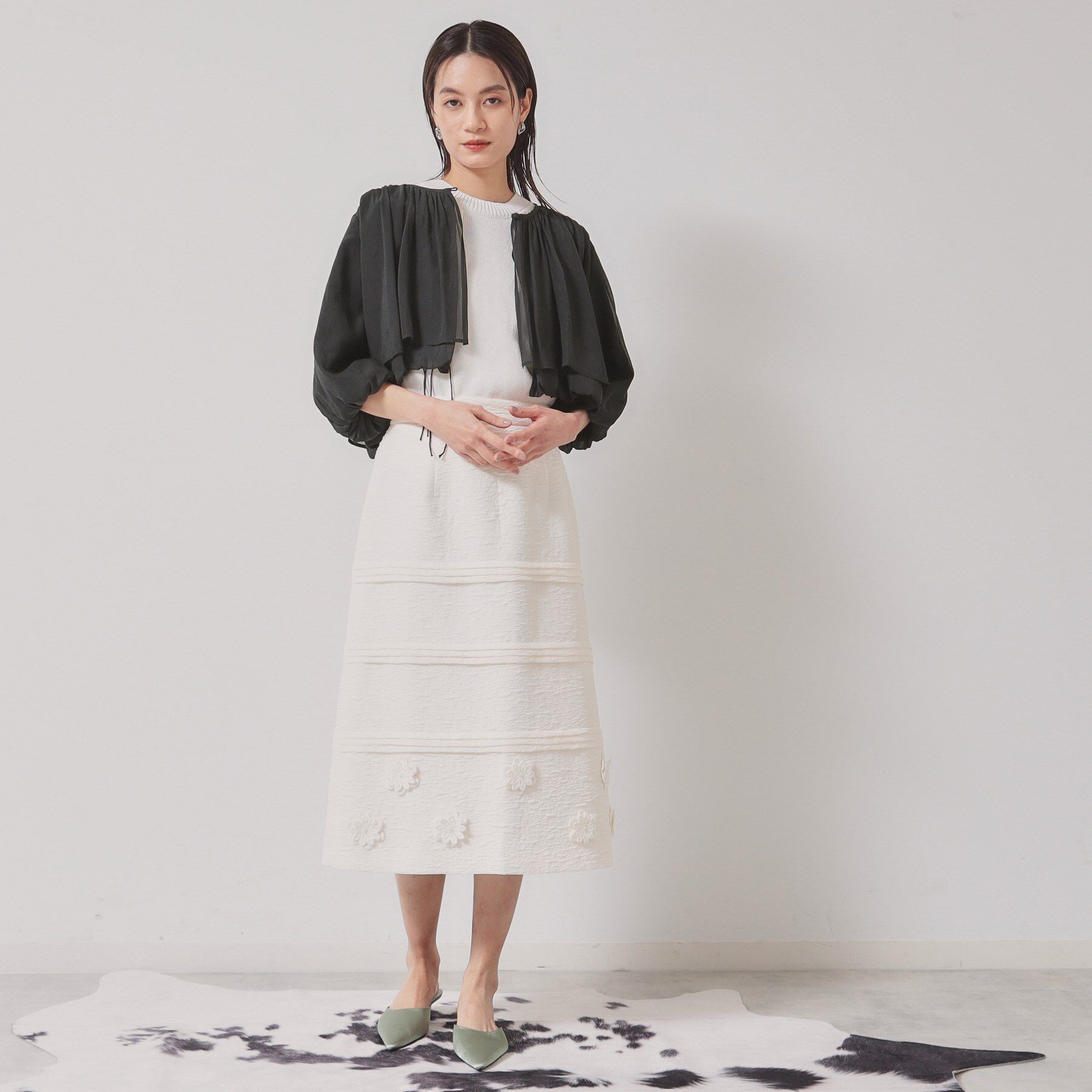 SunaUna「【軽羽織り】クロプトブルゾン」|ブルゾン・スタジャン|