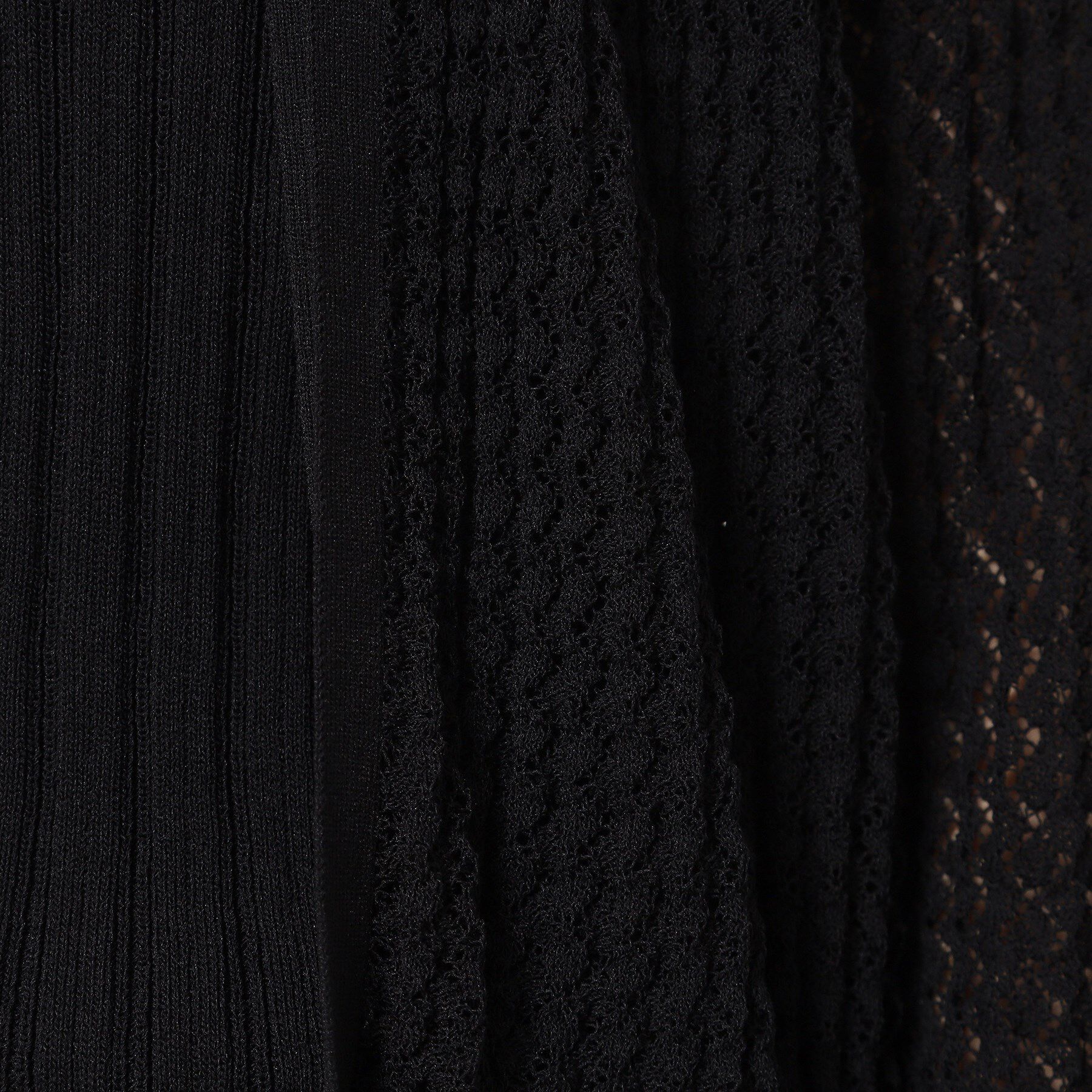 SunaUna「【レーシー＆リブ】アンサンブルニット」|カーディガン|