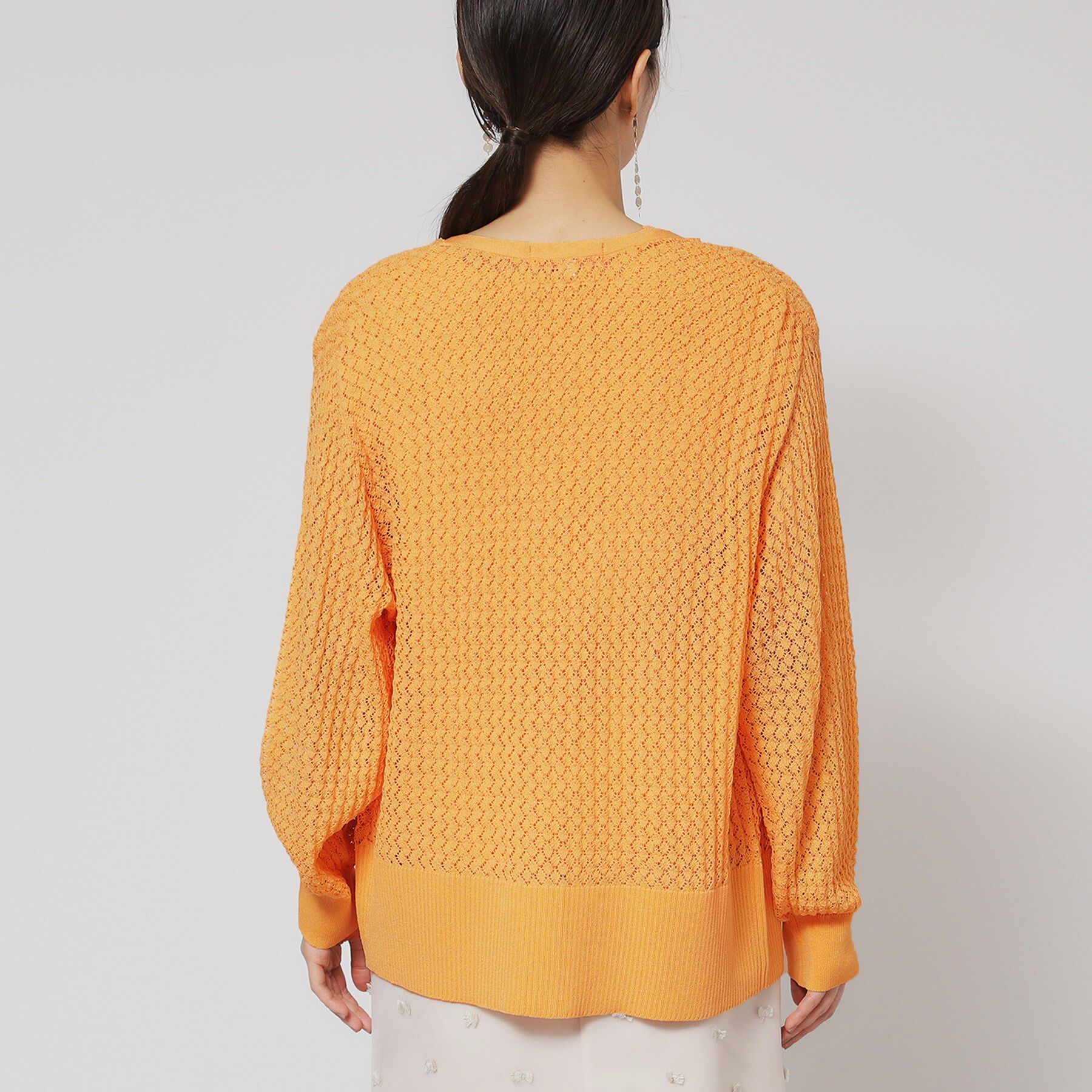 SunaUna「【レーシー＆リブ】アンサンブルニット」|カーディガン|