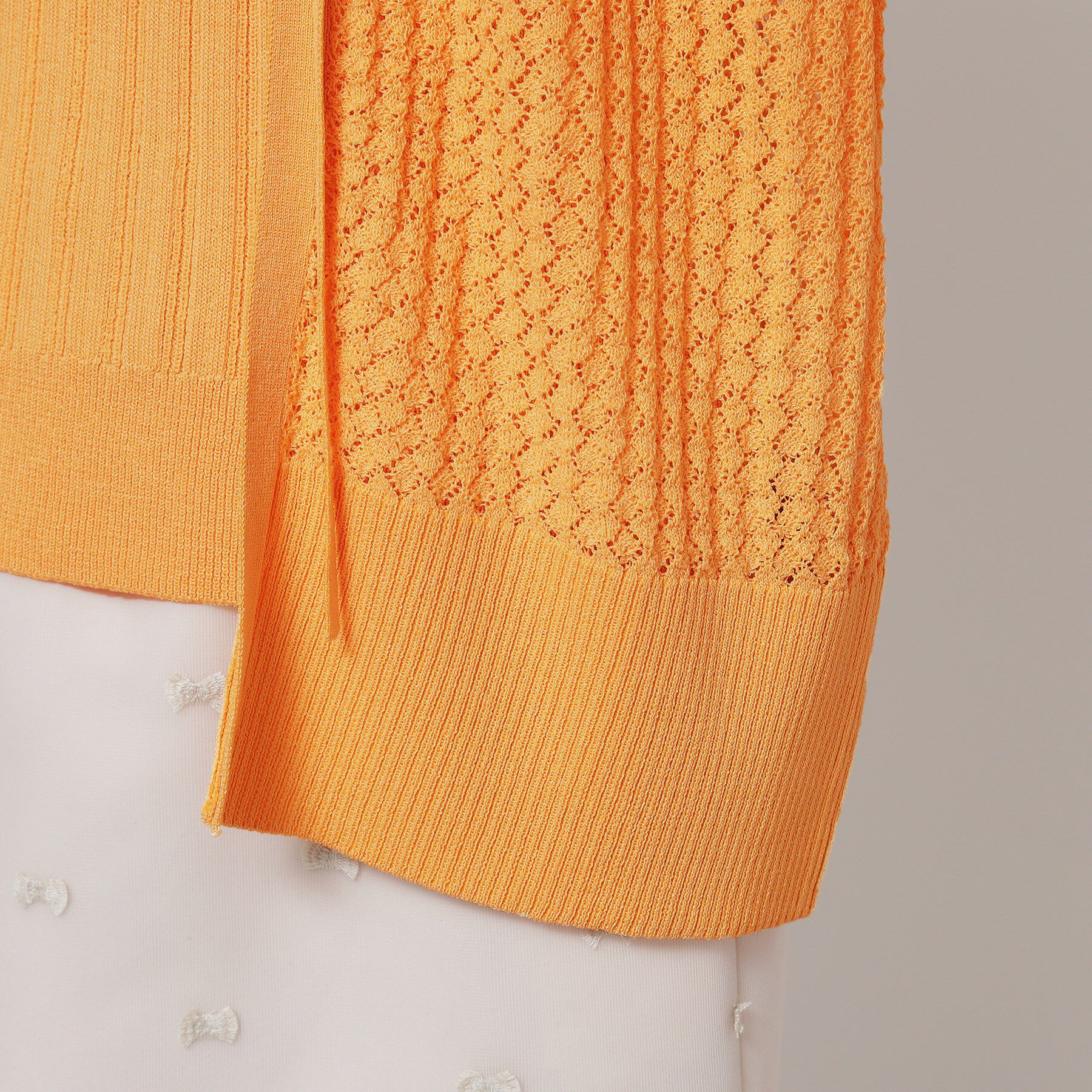 SunaUna「【レーシー＆リブ】アンサンブルニット」|カーディガン|