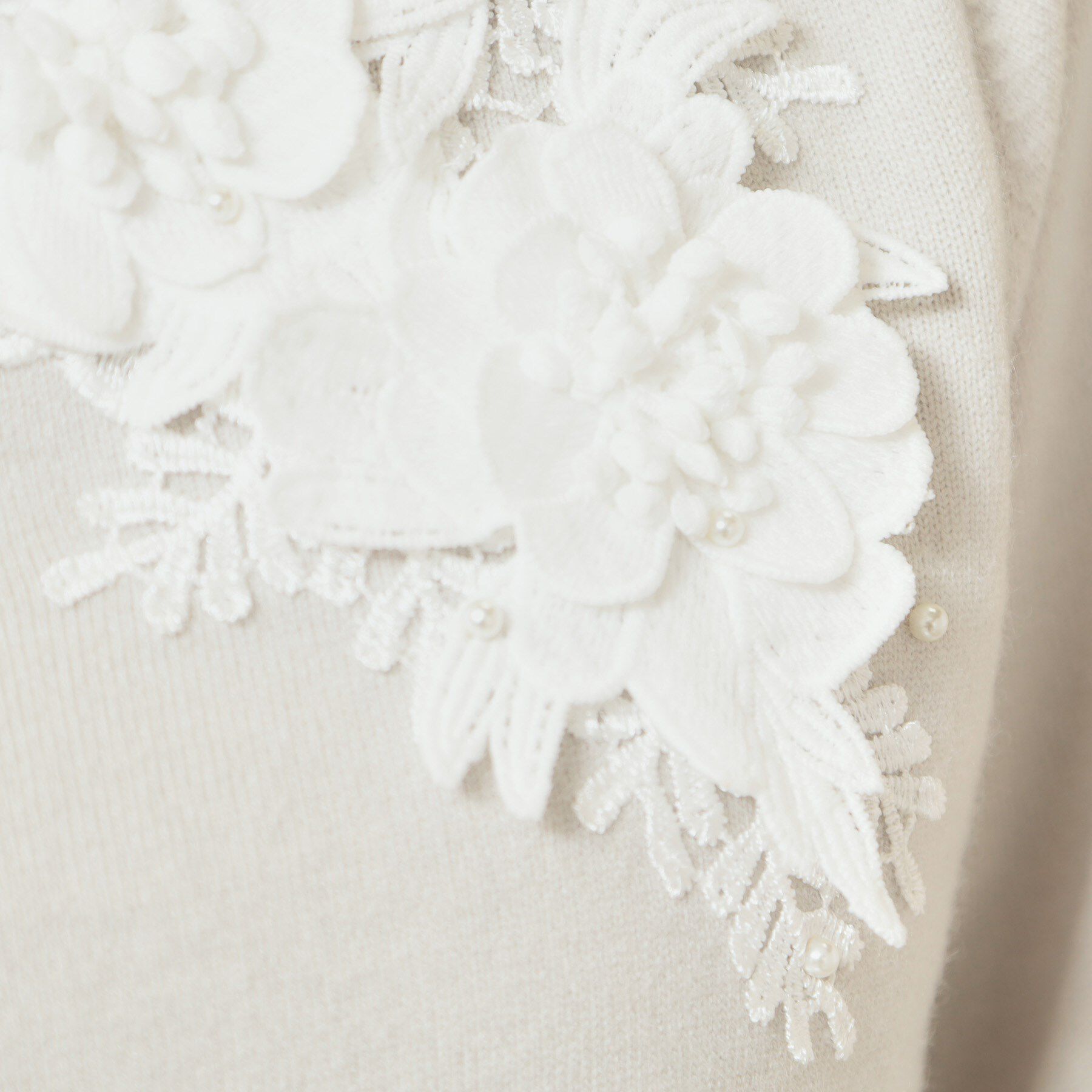 SunaUna「【洗える】ケミカルレースニット」|ニット・セーター|