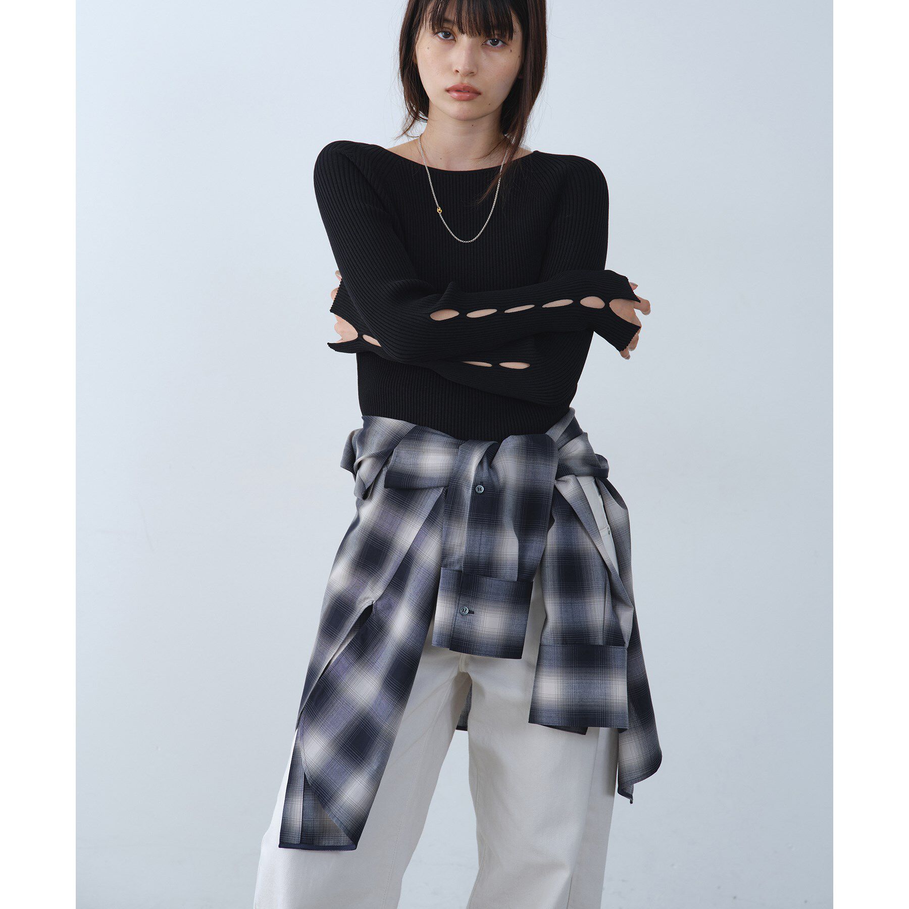 CODE A「shadow check over shirt」|シャツ・ブラウス|