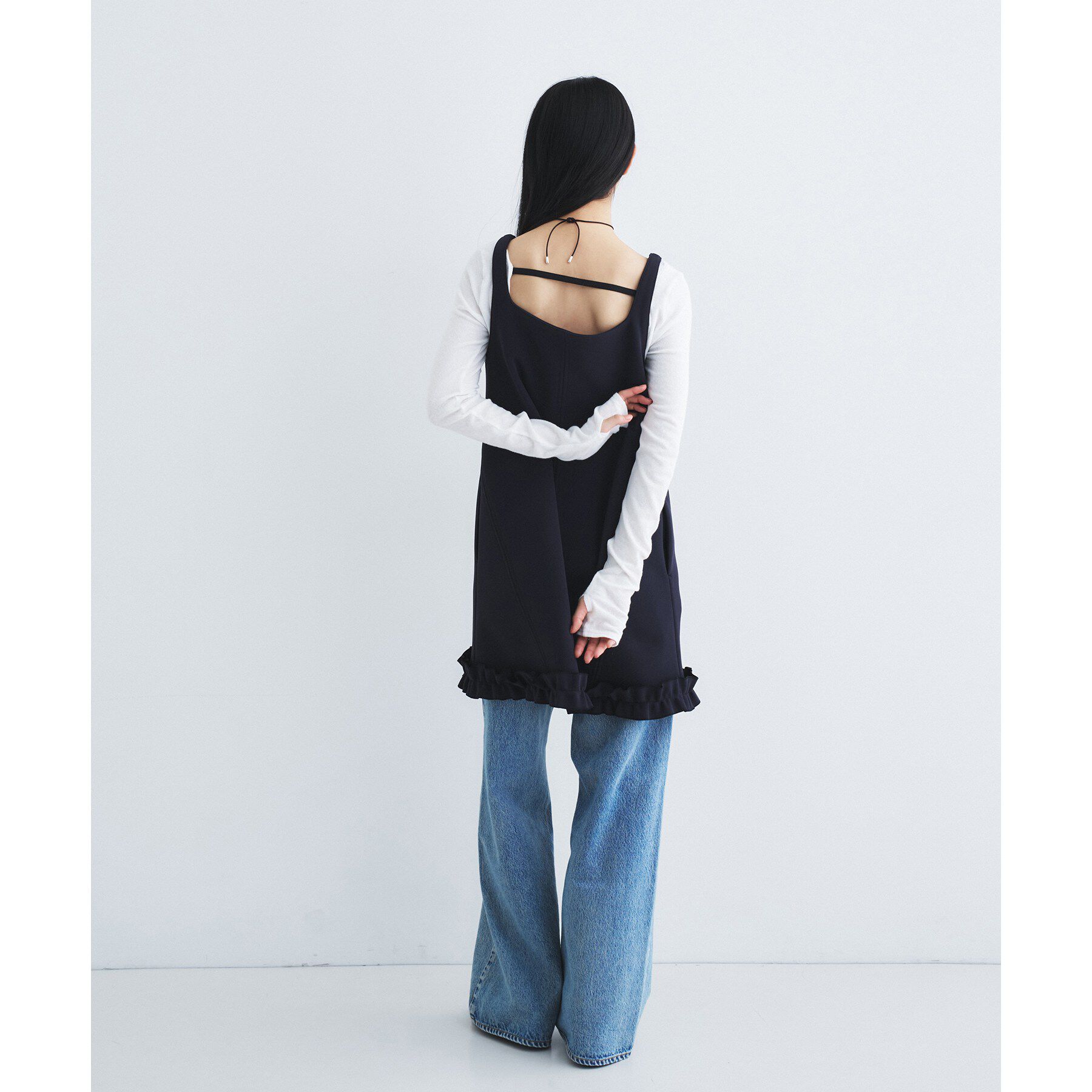 CODE A「frill mini dress」|ワンピース|