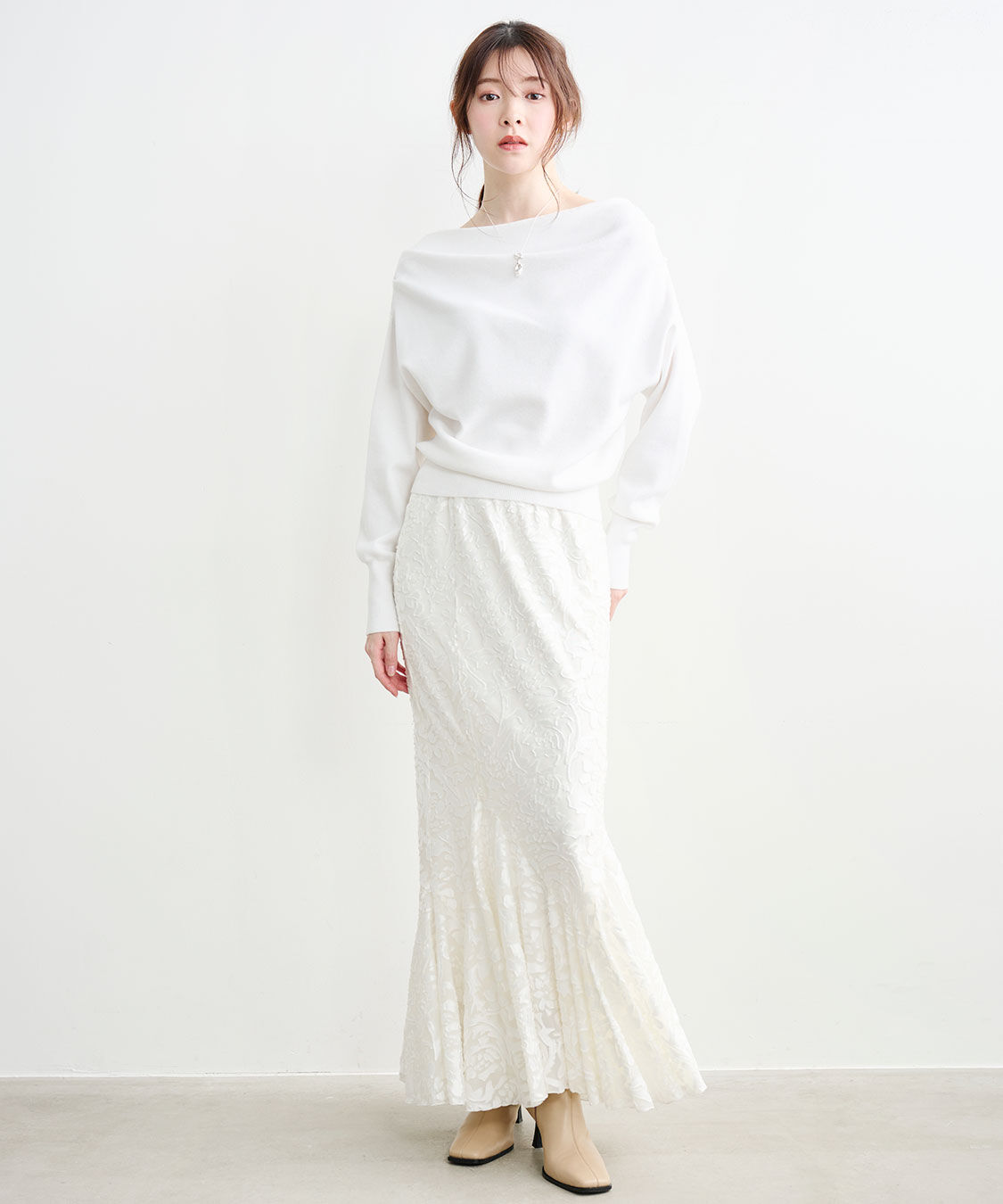 COCO DEAL「ドレープオフショルニット」|ニット・セーター|