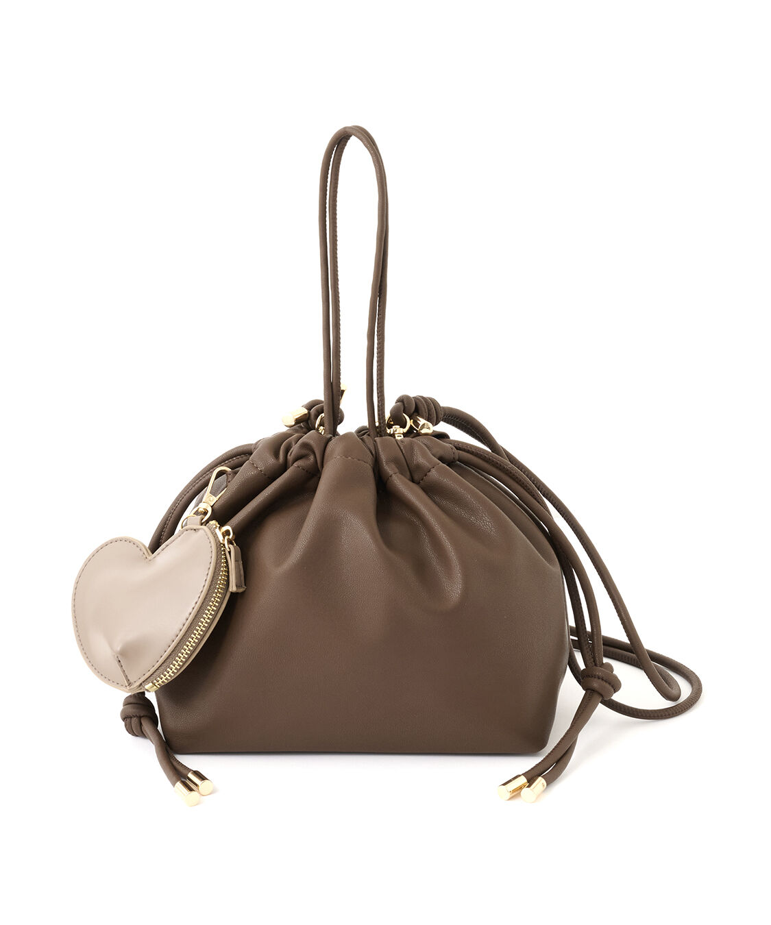 COCO DEAL「ハートポーチ付き巾着バッグ」|ショルダー・メッセンジャー|