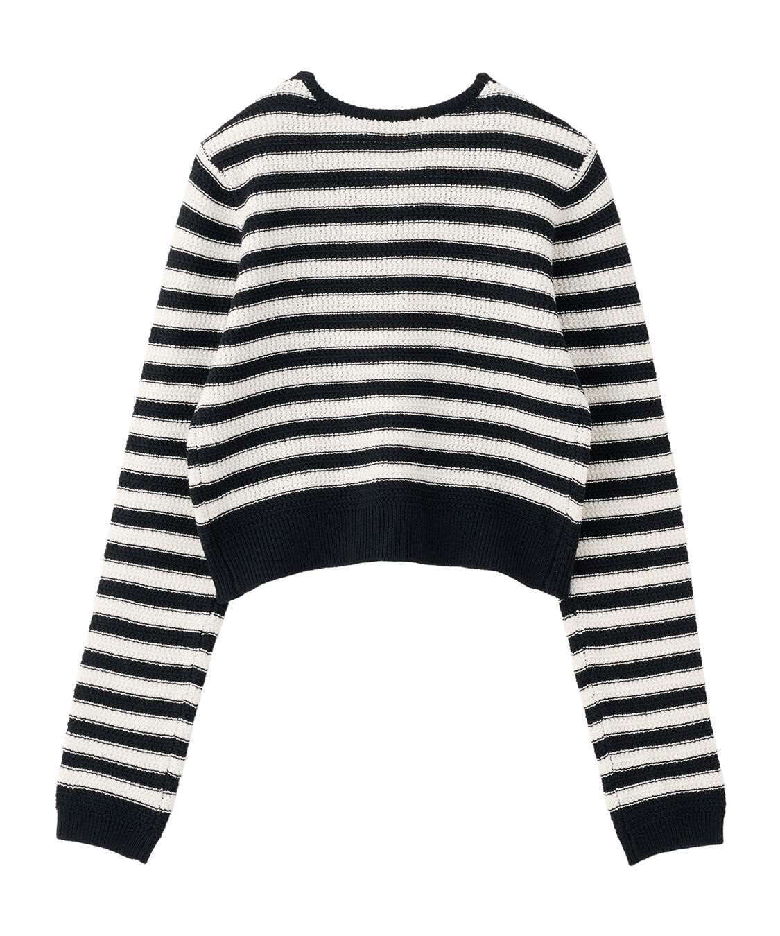 COCO DEAL「柄編みボーダーニットカーディガン」|ニット・セーター|