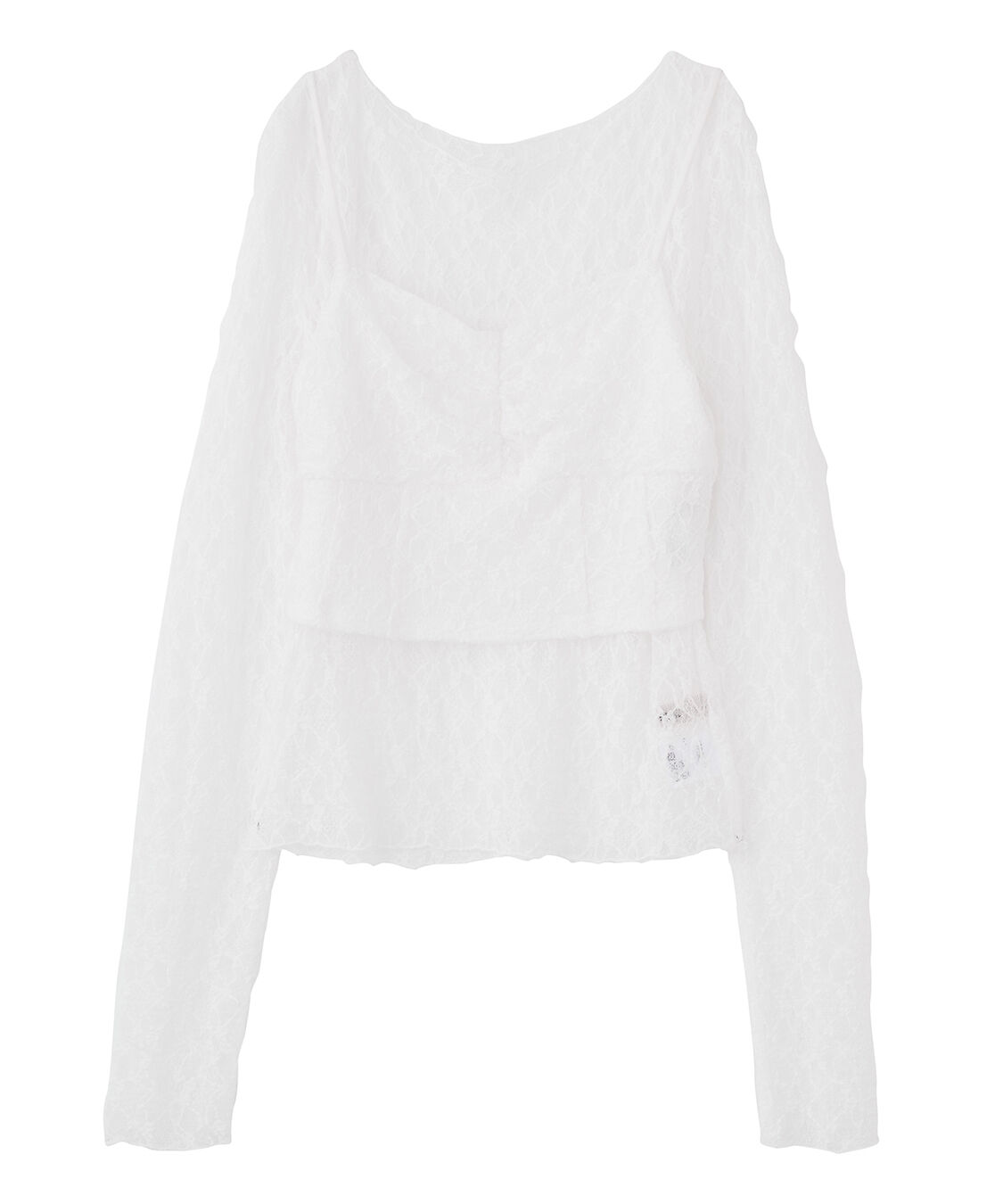 COCO DEAL「レースビスチェレイヤードトップス」|Tシャツ・カットソー|オフ