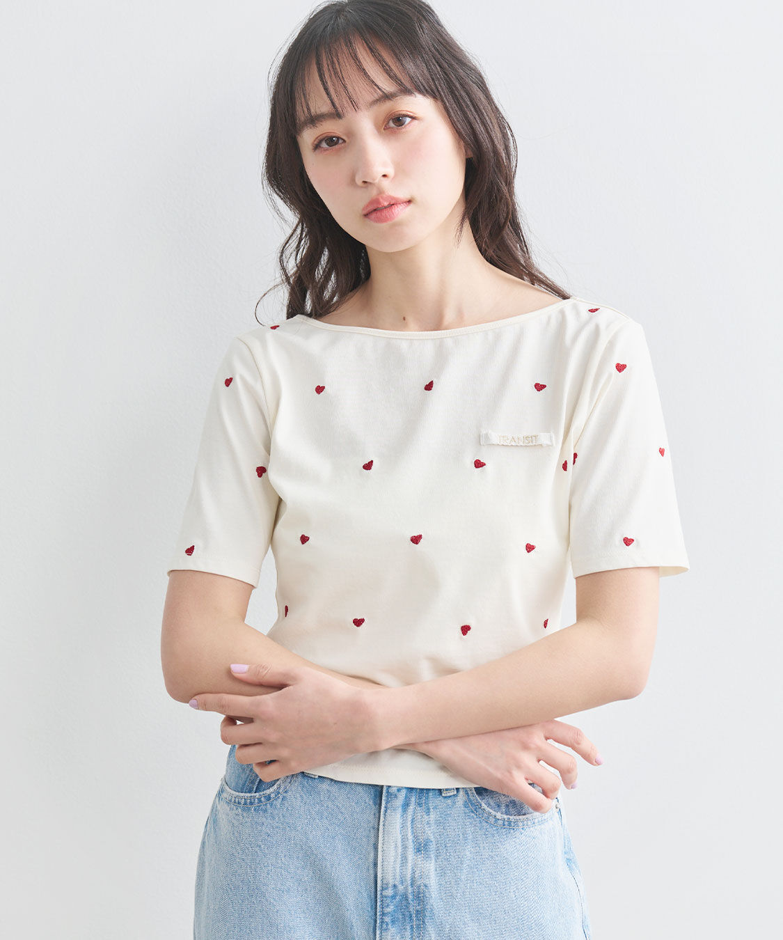 COCO DEAL「エンブロイダリーロゴTシャツ」|Tシャツ・カットソー|