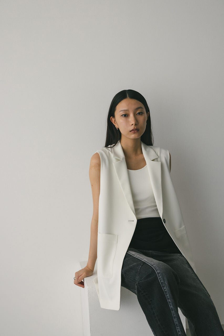 STYLEMIXER「ワンボタンルーズベスト」|ダウンベスト・ベスト|