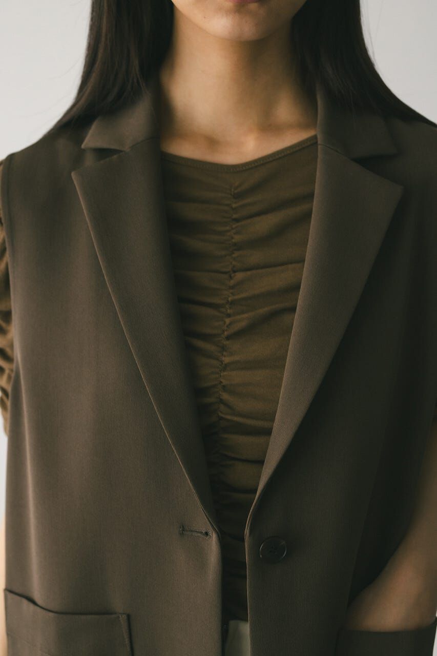 STYLEMIXER「ワンボタンルーズベスト」|ダウンベスト・ベスト|