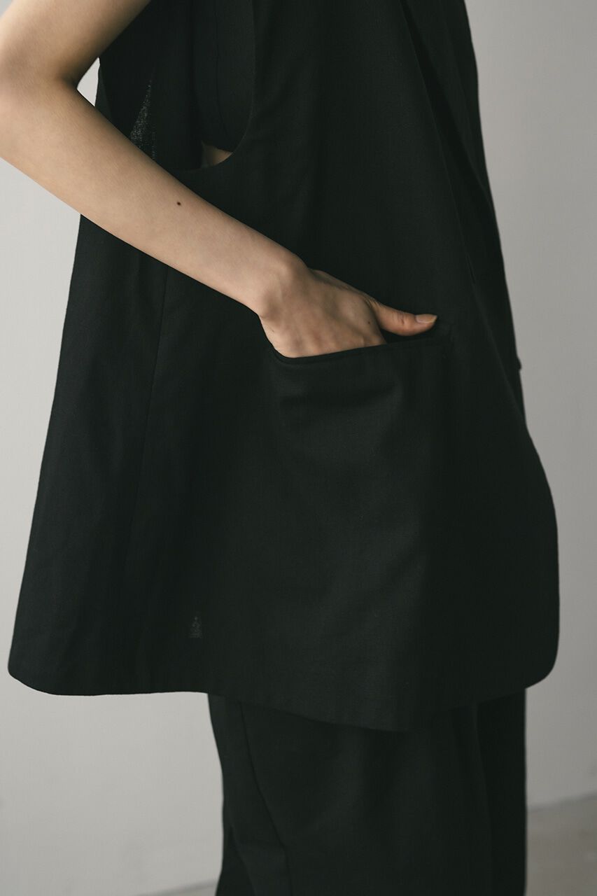 STYLEMIXER「リネンミックスルーズベスト」|ダウンベスト・ベスト|