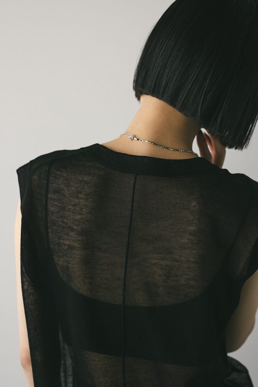 STYLEMIXER「ウォッシャブルリネンニットタンク」|タンクトップ|