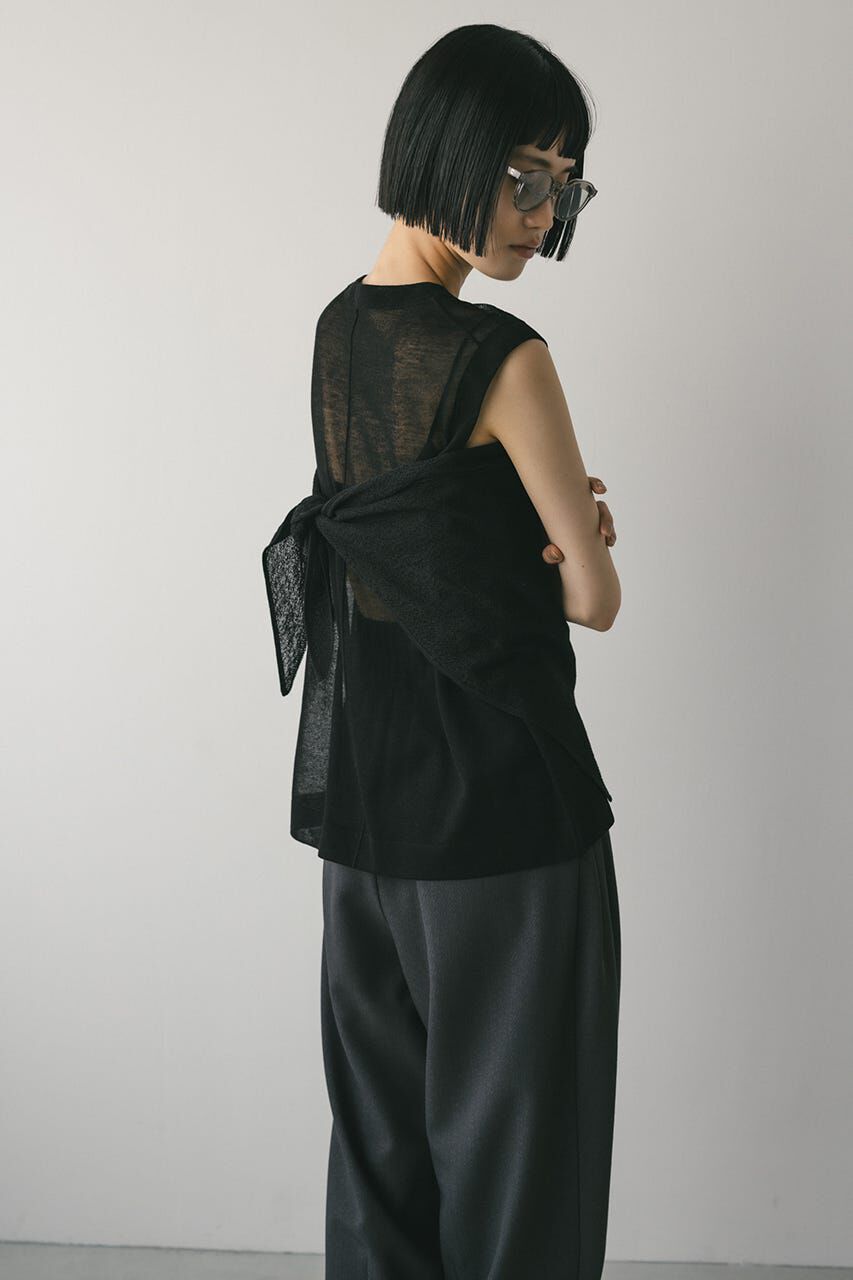 STYLEMIXER「ウォッシャブルリネンニットタンク」|タンクトップ|