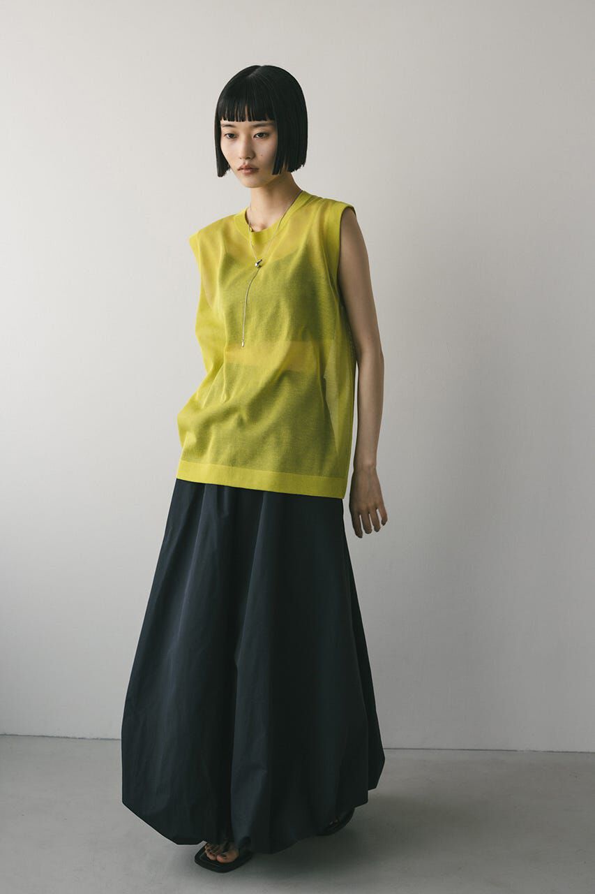 STYLEMIXER「ウォッシャブルリネンニットタンク」|タンクトップ|