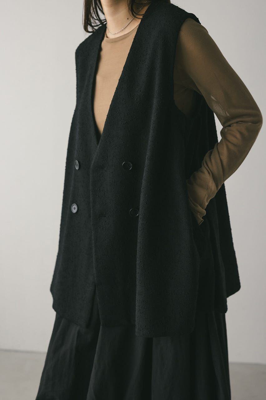 STYLEMIXER「ネップフレアベスト」|ダウンベスト・ベスト|