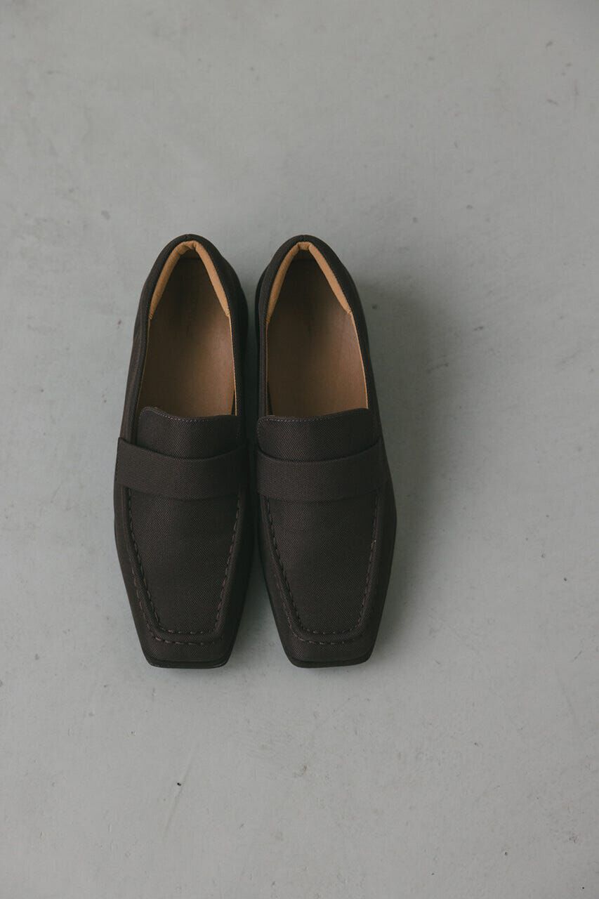 STYLEMIXER「キャンバススクエアローファー」|ローファー|BRN