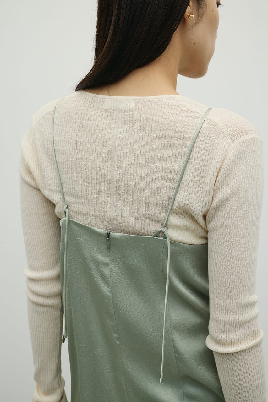 STYLEMIXER「サテンストリングキャミワンピース」|ワンピース|