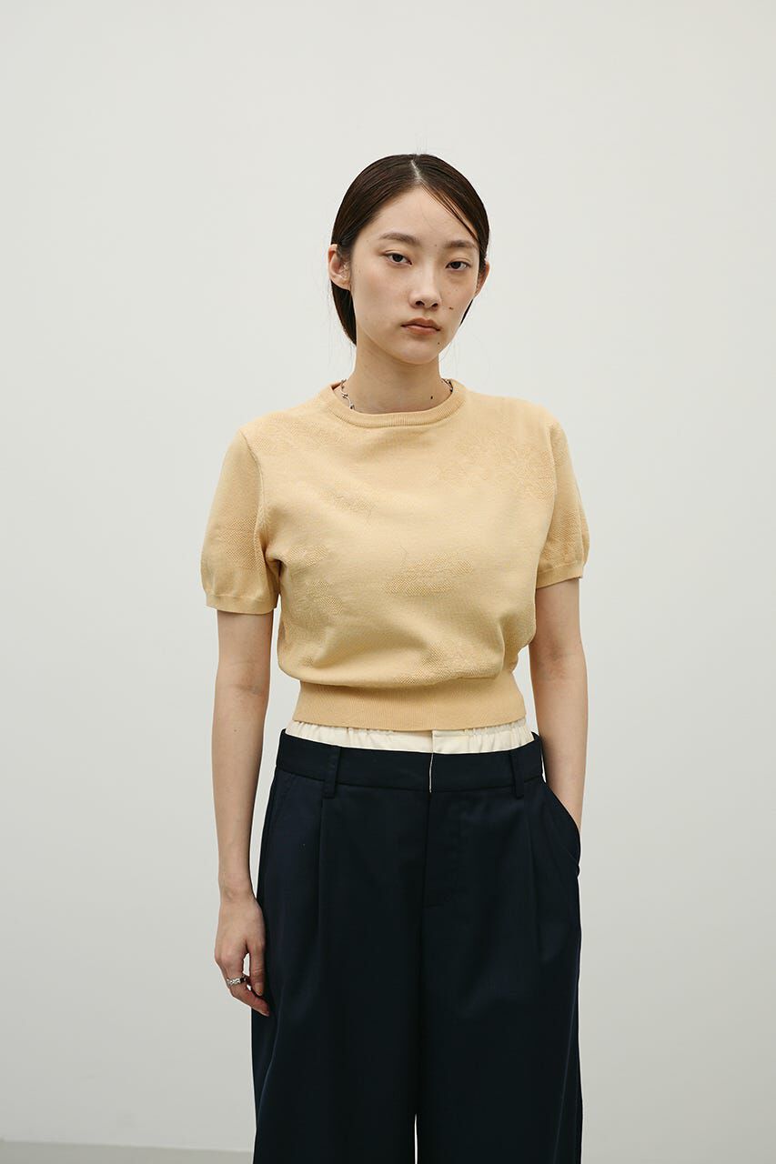 STYLEMIXER「フラワージャガードニット」|ニット・セーター|