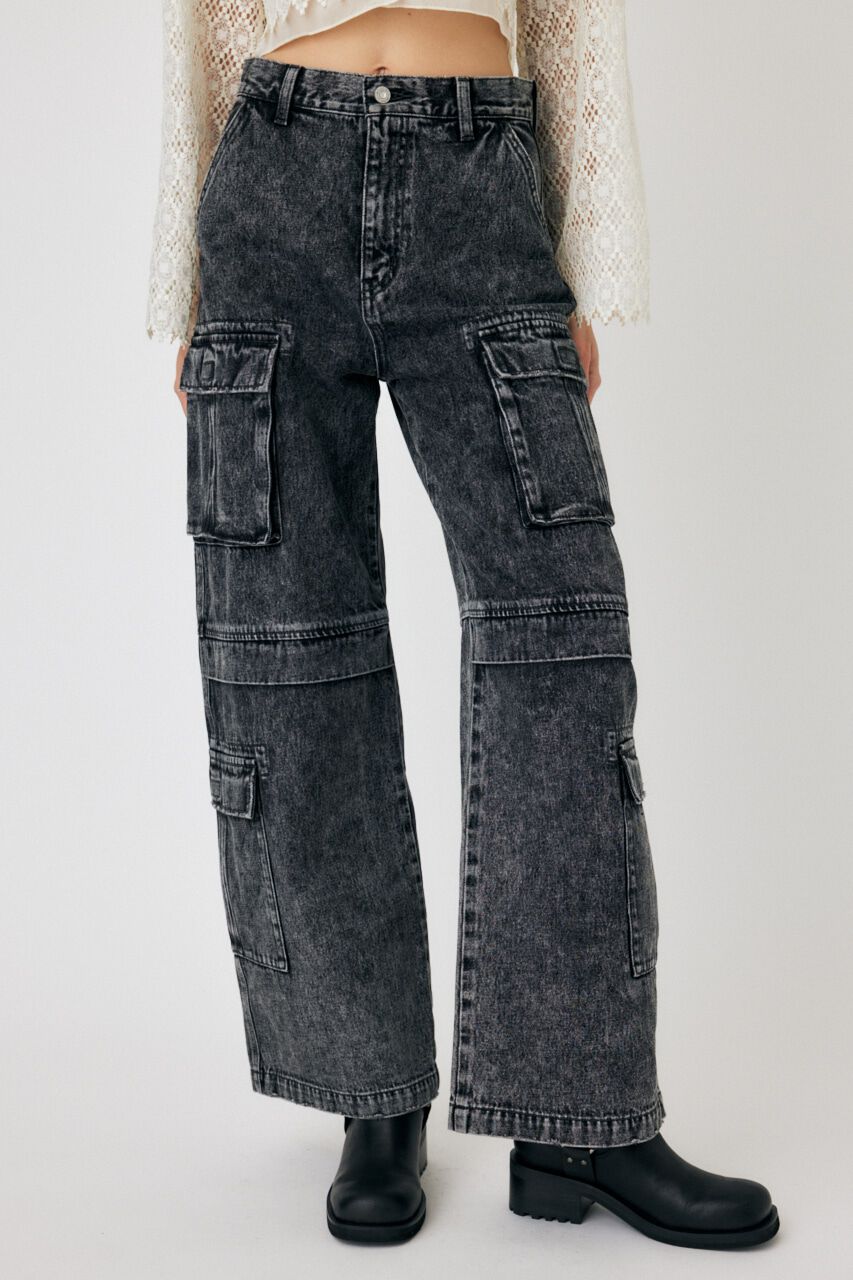 MOUSSY「LOWRISE CARGO STRAIGHT」|デニム|