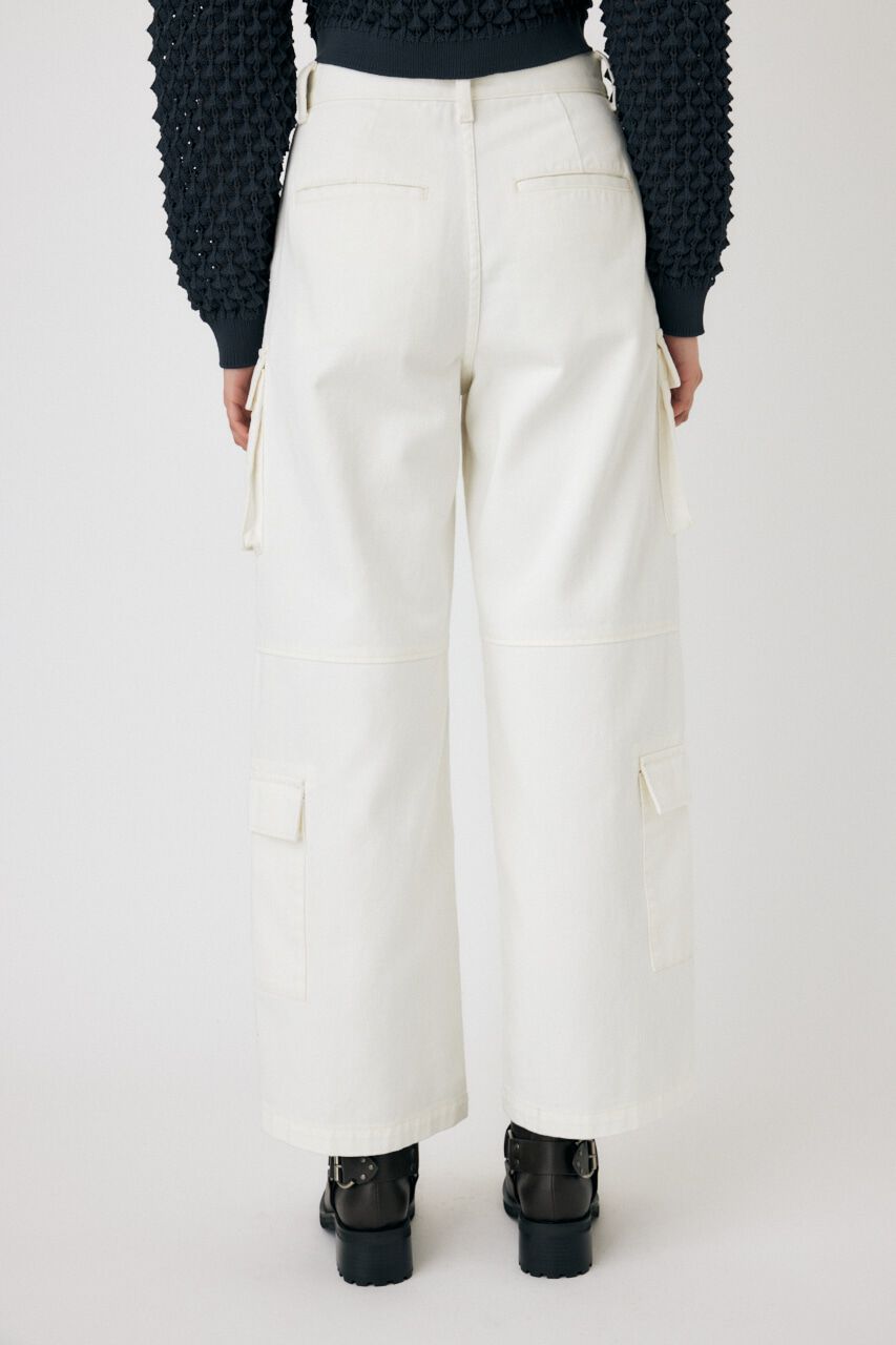 MOUSSY「LOWRISE CARGO WHT STRAIGHT」|デニム|