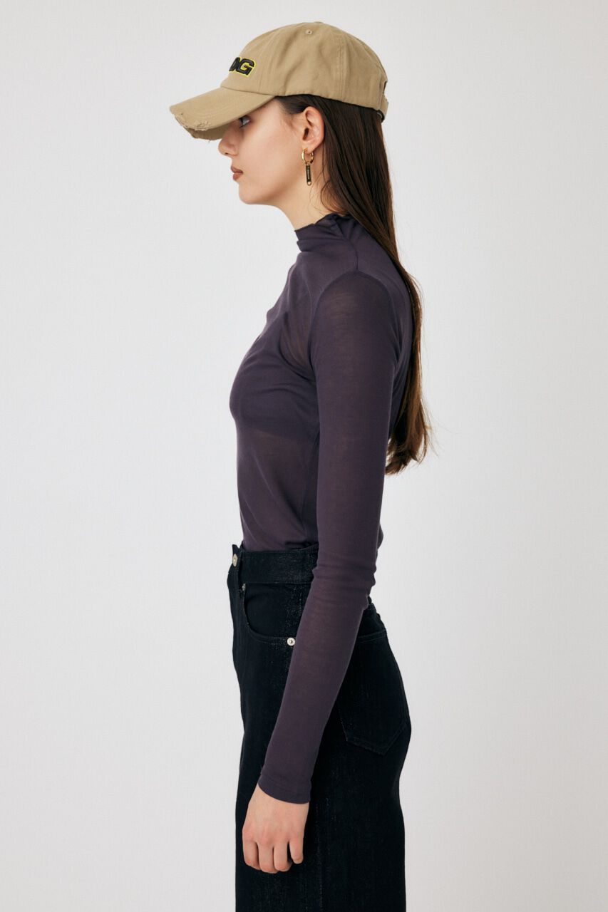 MOUSSY「LOOSE FIT HIGH NECK トップス」|Tシャツ・カットソー|