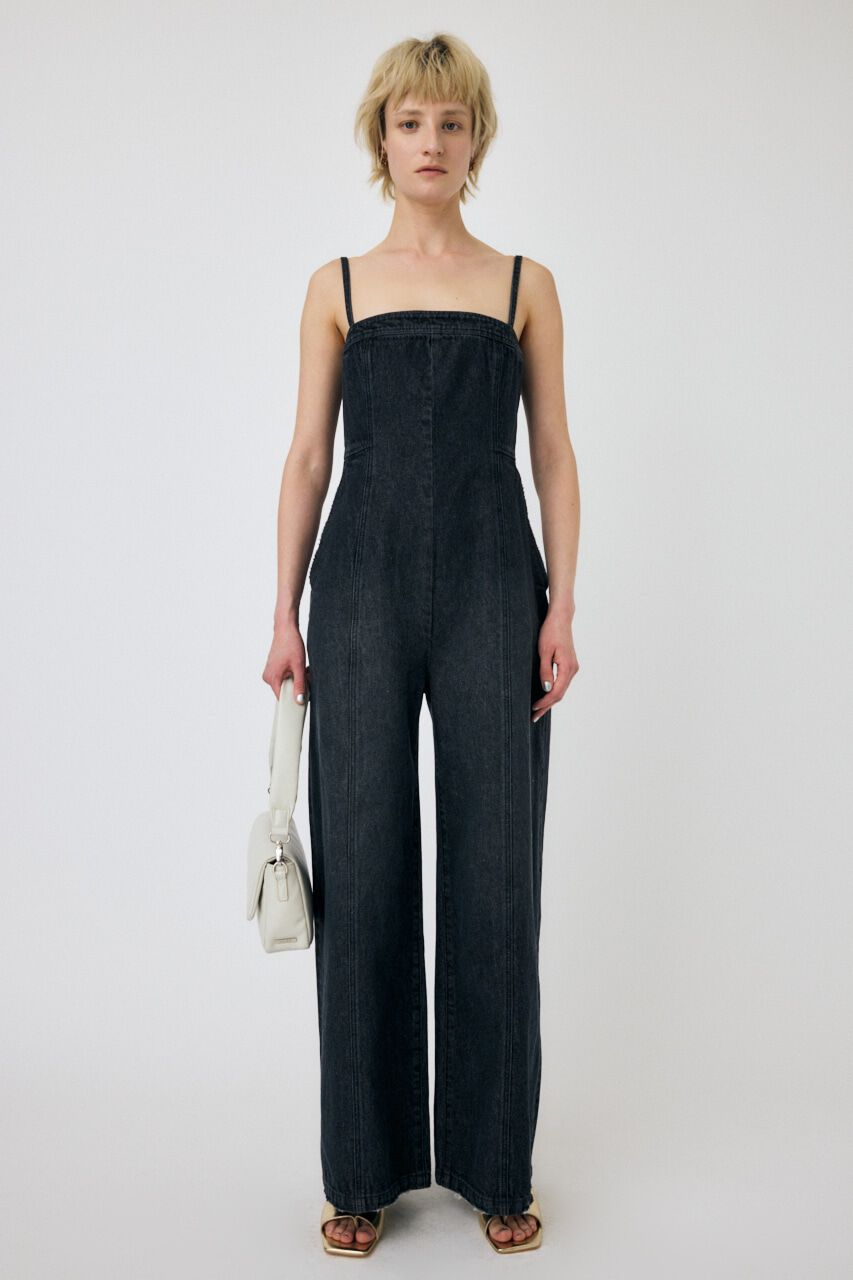 MOUSSY「STRAP BARE オールインワン」|その他|BLK