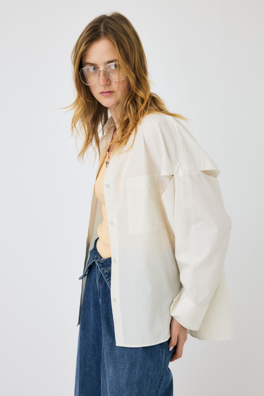 MOUSSY「ARM SLIT OVER シャツ」|シャツ・ブラウス|
