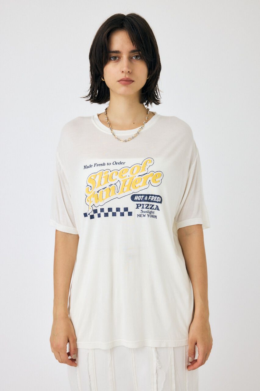 MOUSSY「PIZZA STORE Tシャツ」|Tシャツ・カットソー|