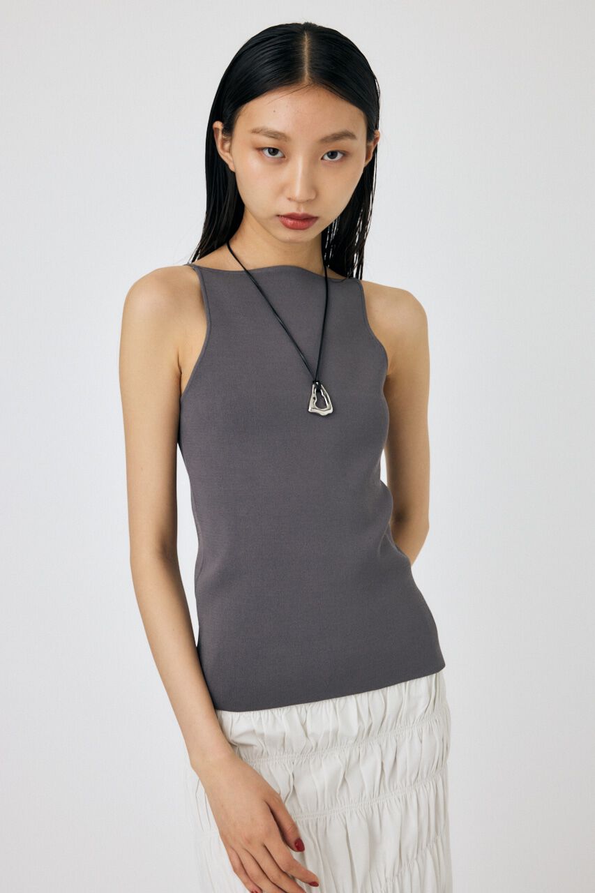 MOUSSY「SQUARE LINE ニットキャミ」|キャミソール|