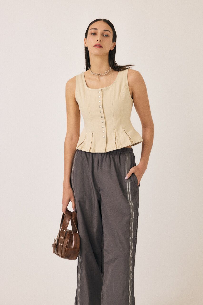 MOUSSY「BUTTON UP デニムトップス」|シャツ・ブラウス|