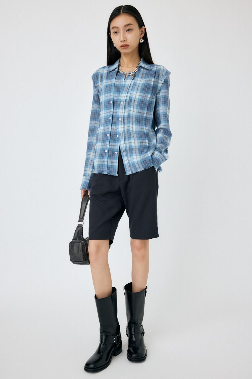 MOUSSY「DOUBLE FRONT TARTAN シャツ」|シャツ・ブラウス|