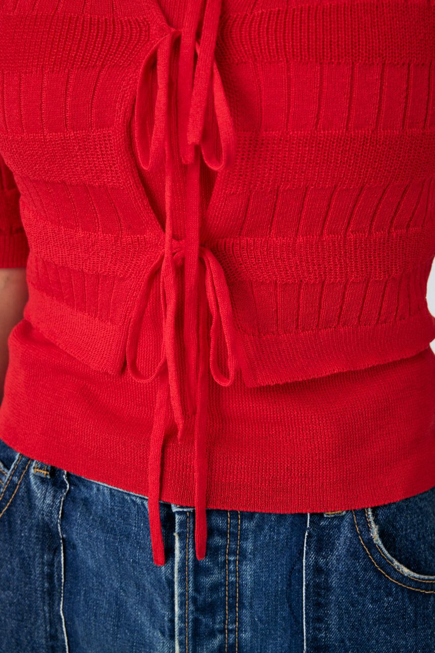 MOUSSY「KNIT CAMI & RIBBON シャツセット」|ニット・セーター|