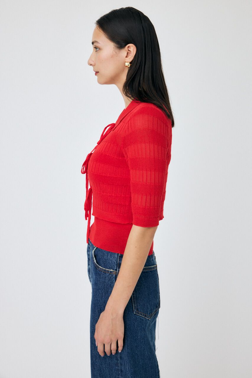 MOUSSY「KNIT CAMI & RIBBON シャツセット」|ニット・セーター|