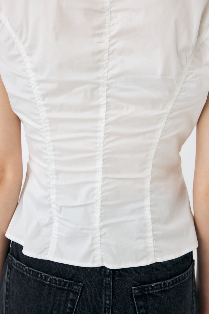 MOUSSY「CAPSLEEVE BUTTON シャツ」|シャツ・ブラウス|