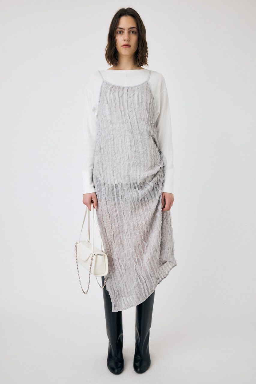 MOUSSY「SHEER FRILL キャミドレス」|ワンピース|