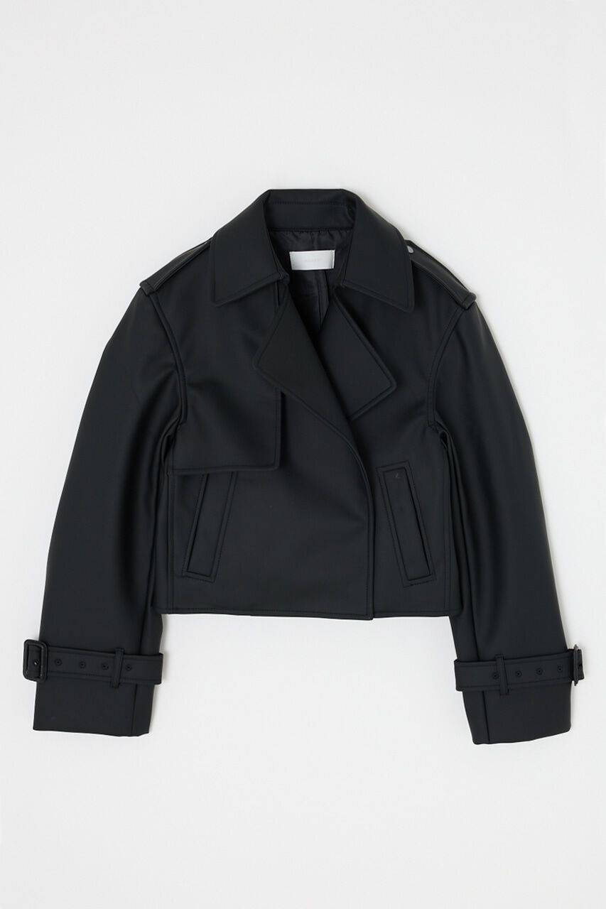 MOUSSY「F/LEATHER SHORT トレンチジャケット」|その他|
