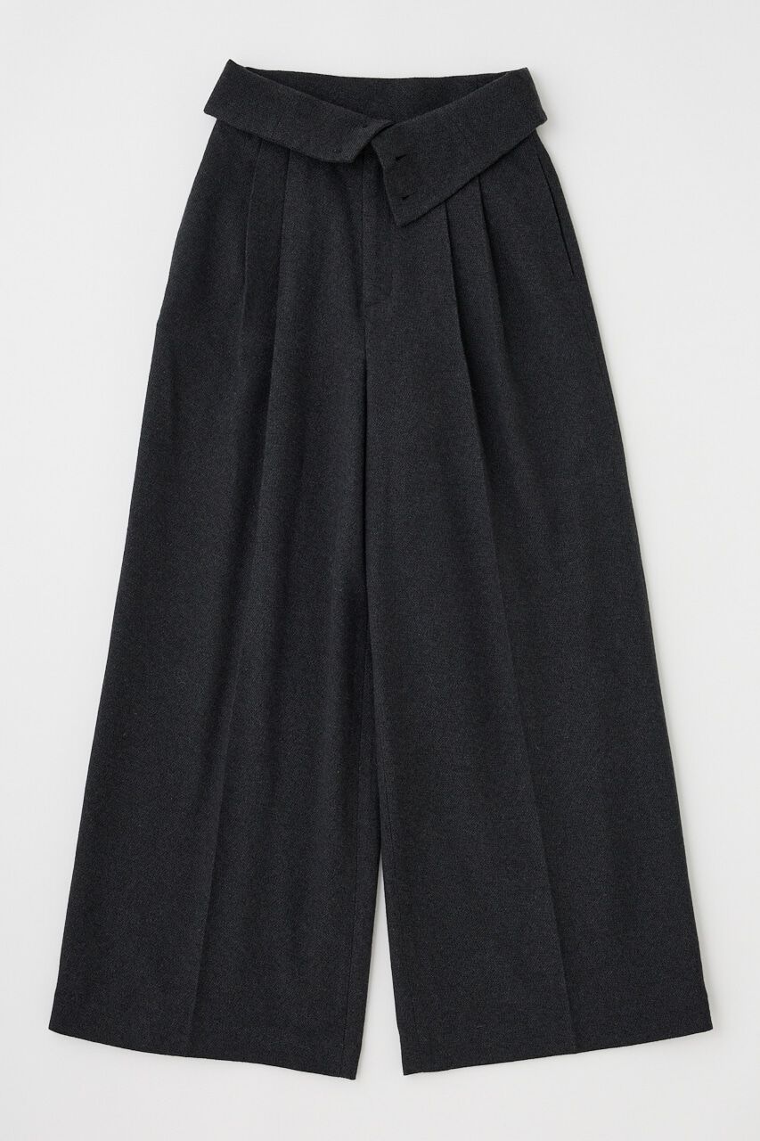 MOUSSY「FOLD WAIST ワイドスラックス」|その他|