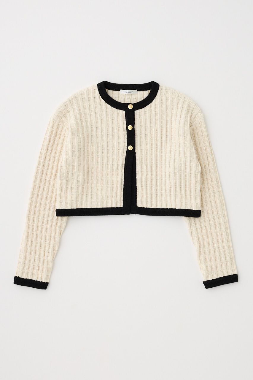 MOUSSY「BI COLOR ニットカーディガン」|カーディガン|