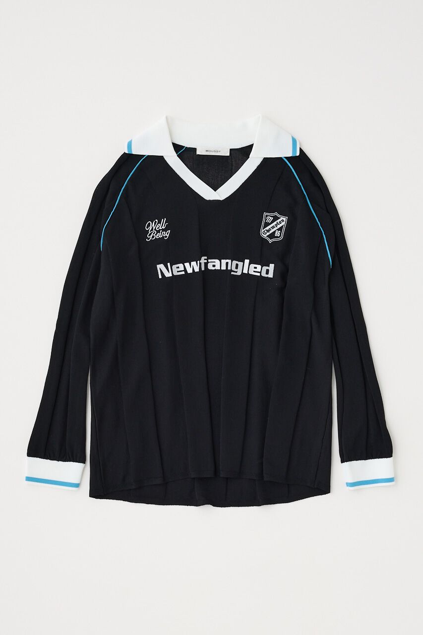 MOUSSY「KNIT ゲームシャツ」|ニット・セーター|BLK