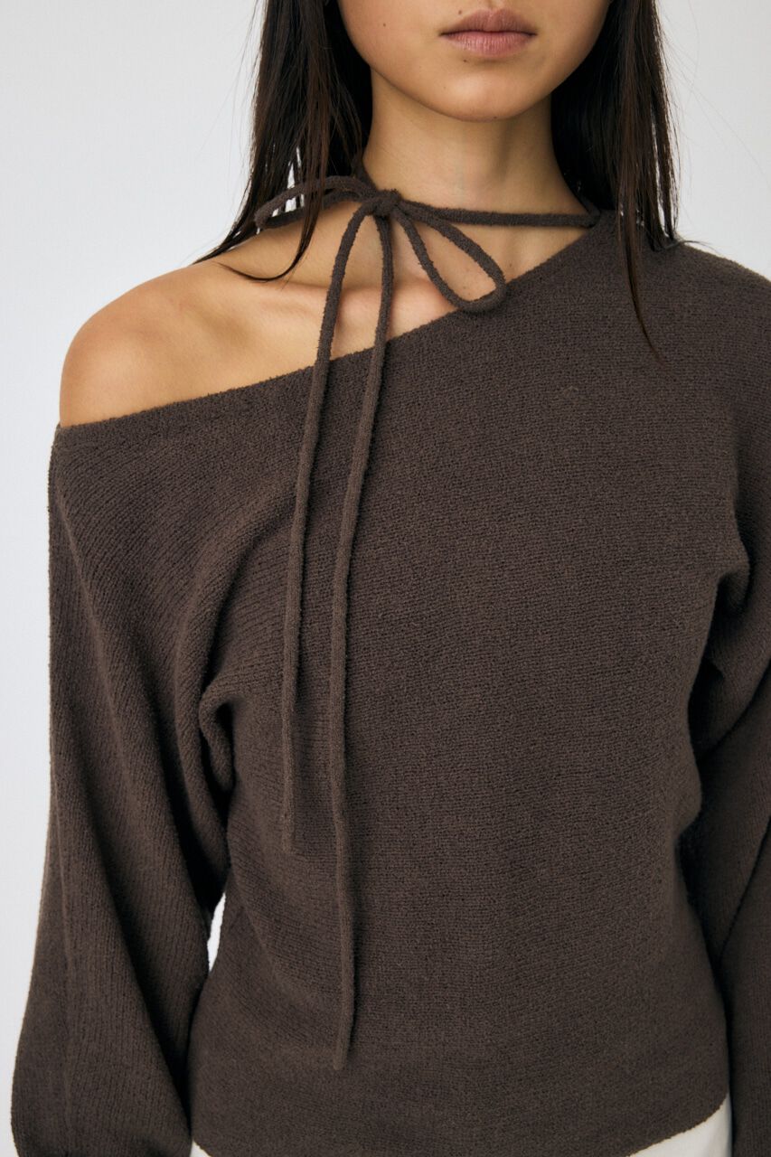 MOUSSY「ONE SHOULDER ニットトップス」|ニット・セーター|