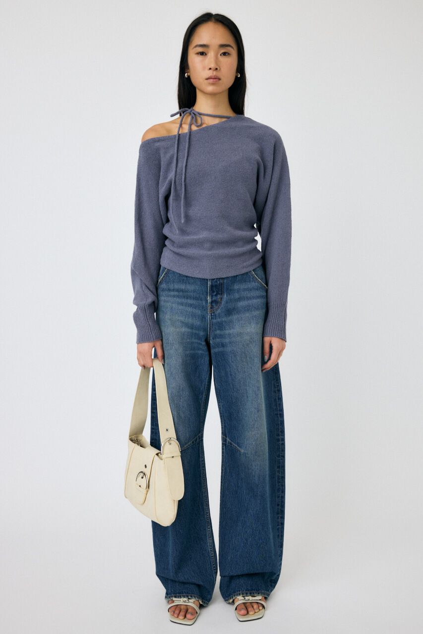 MOUSSY「ONE SHOULDER ニットトップス」|ニット・セーター|