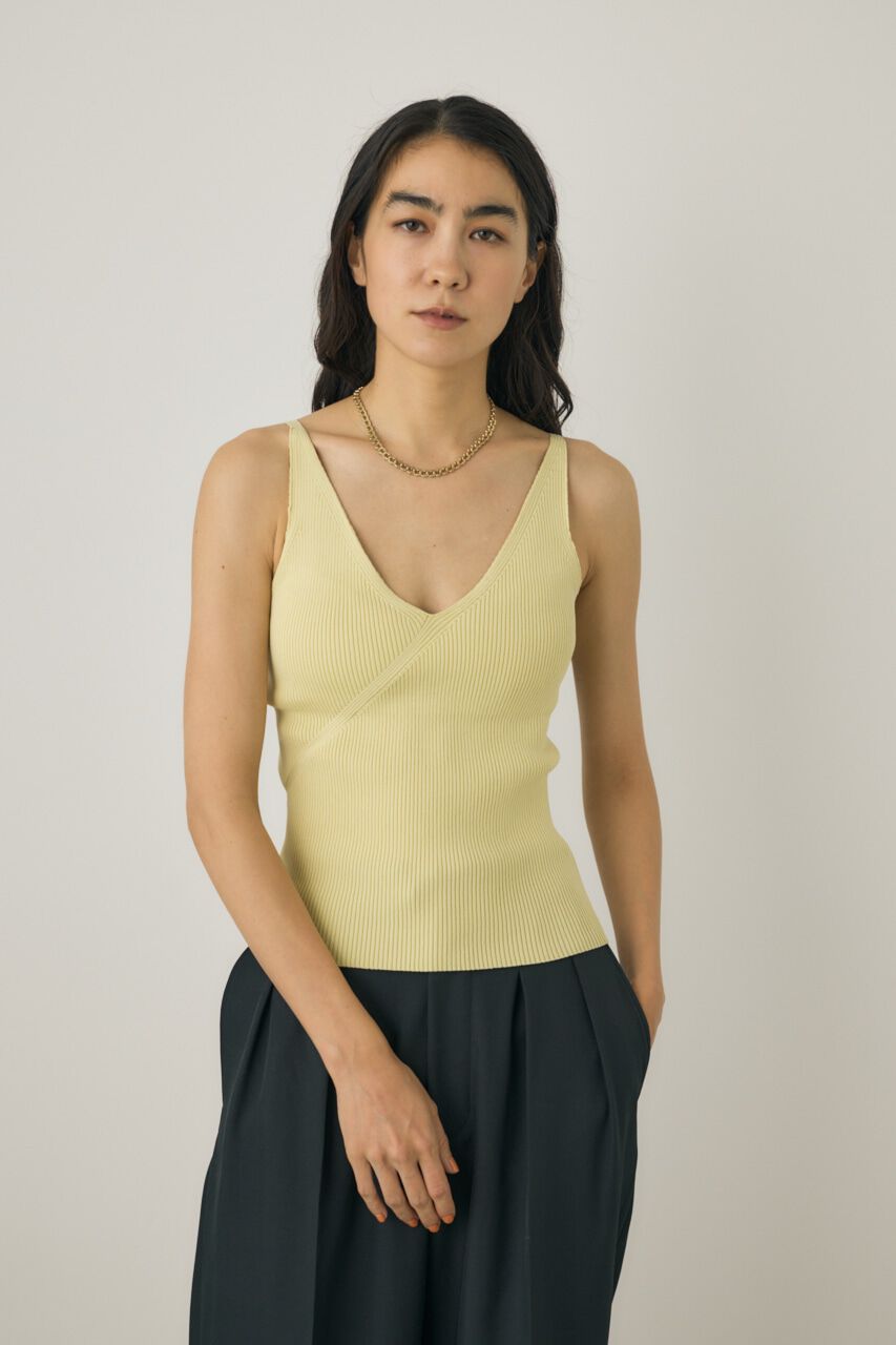 MOUSSY「カップ付きニットキャミソール　リサイクルポリエステル使用」|キャミソール|