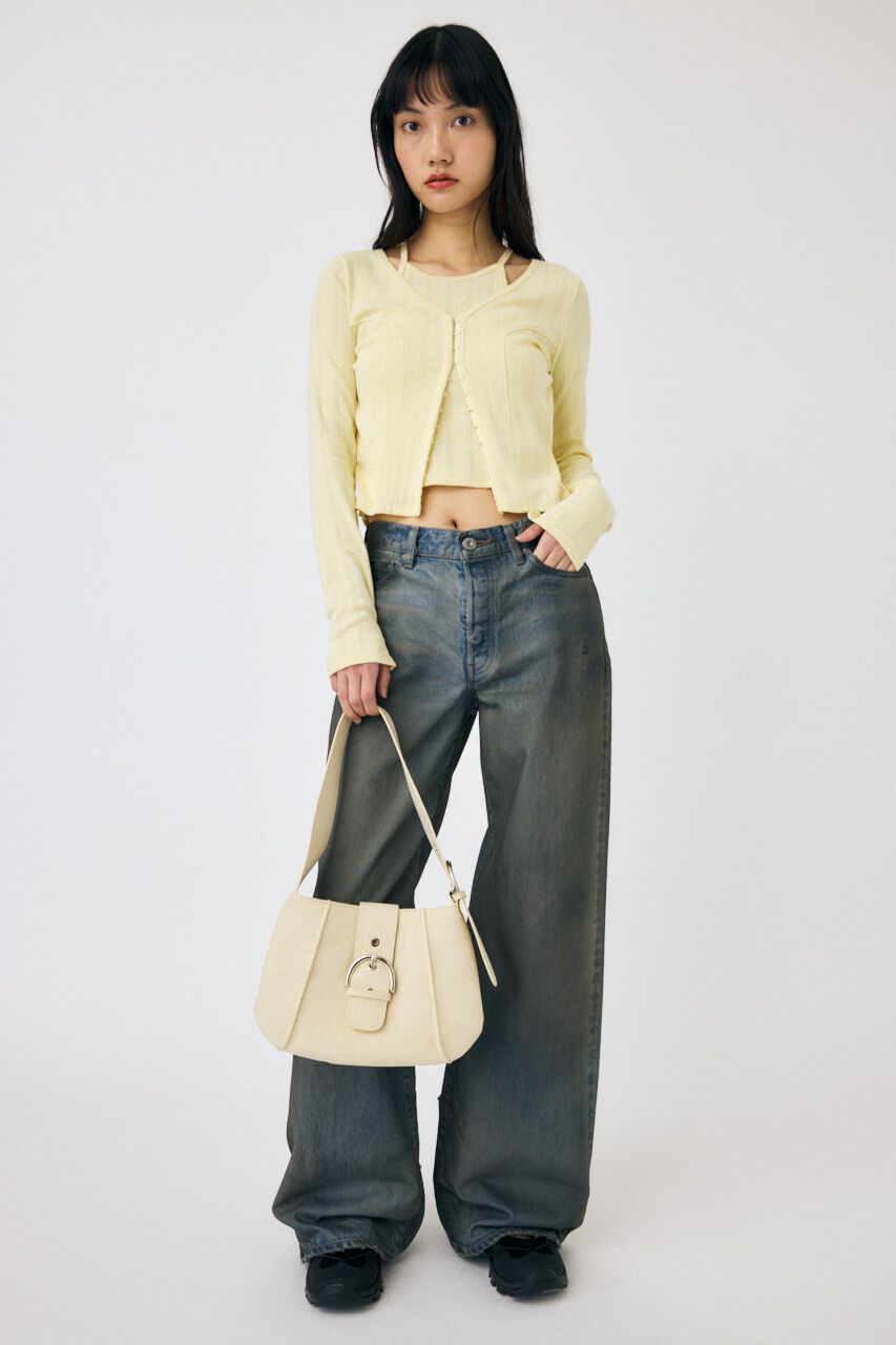 MOUSSY「LAYERED 2WAY カーディガン」|Tシャツ・カットソー|